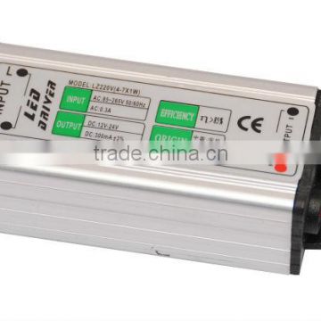 6w led driver constant current waterproof 300mA 4-7x1w