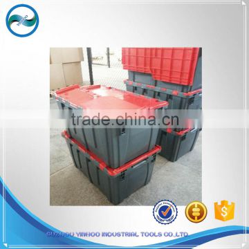 plastic Best-selling Attached Lid nestable box
