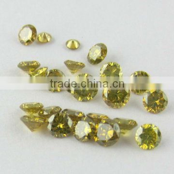 ROUND CUT LOOSE FANCY COLOR NATURAL YELLOW DIAMONDS