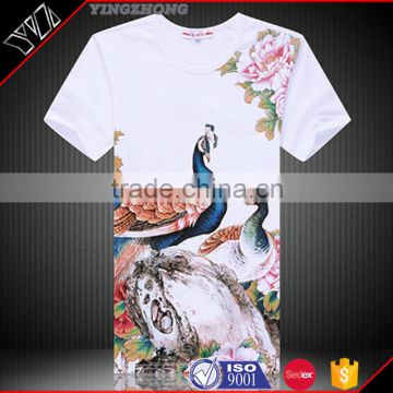Custom silk screen printing men's fashion cotton tee shirts/tshirts Yingzhong garment