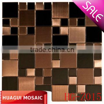 copper color metal mosaic for Sauna center HG-Z015