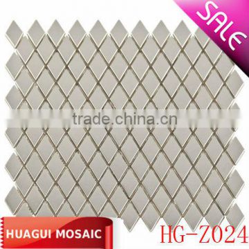 Silvery Rhombus Metal Mosaic tile for Backsplash HG-Z024