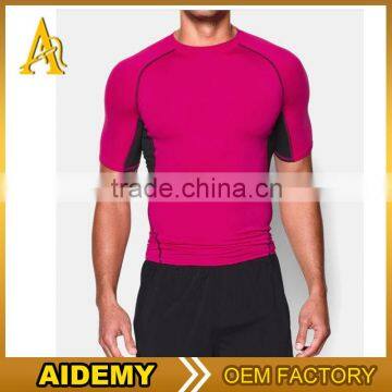 2016 Custom T Shirt Gym Wear Mens Cheap Fitness T Shirt Made In China