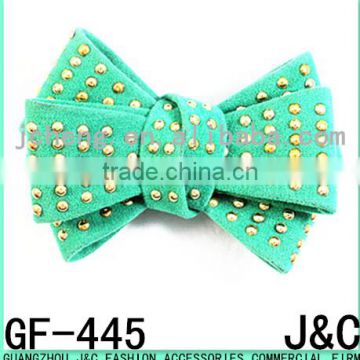 light green color handmade shoe bow for lady shoes