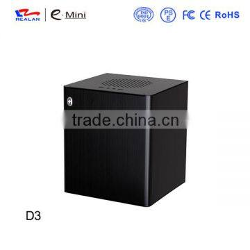 Realan modern oem aluminium custom htpc mini itx gaming pc computer case E-D3 with expansion slots