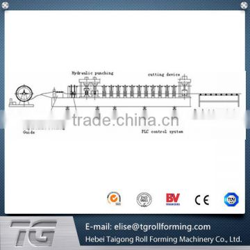 Back-cut CNC punching C Shape Purlin Steel Cold Roll Forming Machine with PLC control system