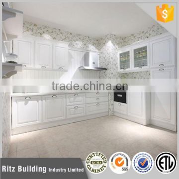 Modern white kitchen cupboard manufacturer, hotel kitchen cabinet