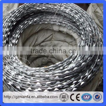 Stainless Steel Razor Barbed Wire/Galvanized Razor Barbed Wire/Barbed Wire(Guangzhou Factory)