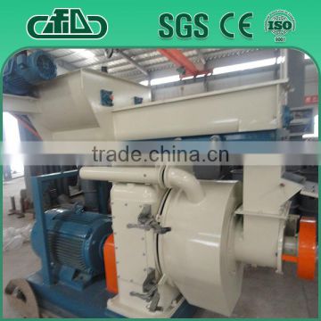 High efficiency wood pellet extruder with low consumption