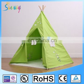 Kids indian tent 100% natural, non-toxic, thick cotton canvas kids play tent house