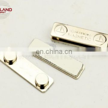 china name badge,three magnets with adhesive tap