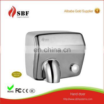 Sanitary ware suppliers stainless steel hand dryer motor manual hand blower