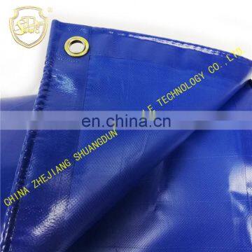 Blue waterproof PVC Vinyl  plastic canvas tarpaulin tarps by 100% waterproof