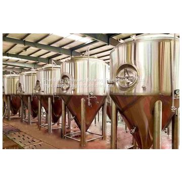 Red copper stainless steel 500 liter beer brewing equipment fermenting system fermenter fermentor for bar