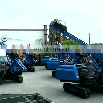 Crawler Chassis Hydraulic Static Pile Drivers For Pole Install