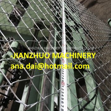 Automatic chain link fence making machine