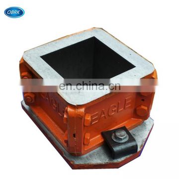 150mm square cast iron test cube mould from factory