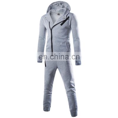new style customized design wholesales price relaxed running zipper track suit hood gym tracksuit for men