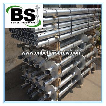 OEM Manufacturer painted Reliable Quality  Square Bar Shaft Helical Piles Round Hot Dipped Zinc Coating
