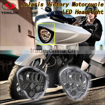 Motor spare parts motorcycle led headlight for victory polaris motorcycle & automobile