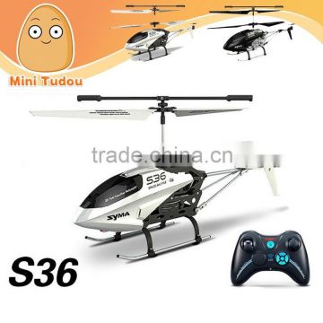 China Manufacture Syma S36 2.4G 3 CH RC Helicopter Remote Control Toy