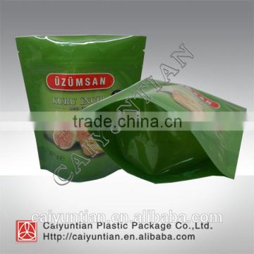 250g plastic zipper stand bag for food