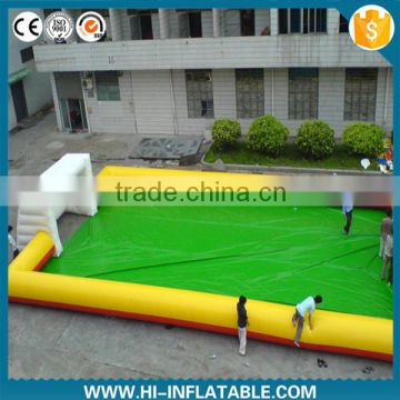 commercial inflatable football field portable soccer field moveable football pitch good prices                        
                                                                                Supplier's Choice