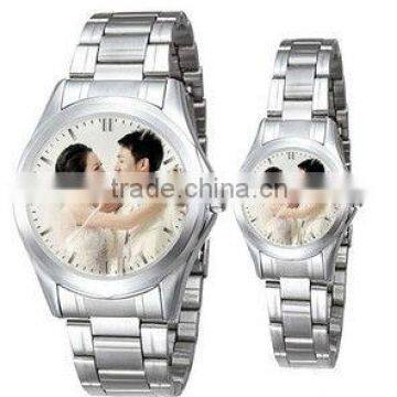 Custom photo couple watches