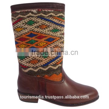 Handmade moroccan kilim boot size 38 Wholesale lx302