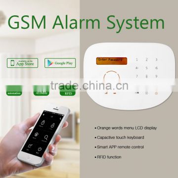 Smartphone APP control Touch Screen Alarm System Wireless GSM Alarm System & wholesale GSM Home Alarm System