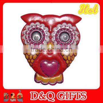 Poly colorful printing Owl Magnet with Decal Pattern
