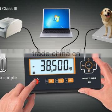 weight indicator I10S, OIML approval, RS 232, LCD wide angle display, 304 stainless steel construction