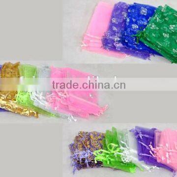organza bag with flower