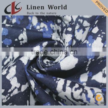 3001 Printed Dress Use 55%Linen 45%Cotton Fabric
