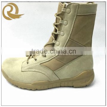 Wholesale cheap price good quality khaki leather lightweight desert boots