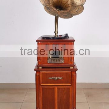 2016 new One of the best Suitable for hotel decoration wood phonograph