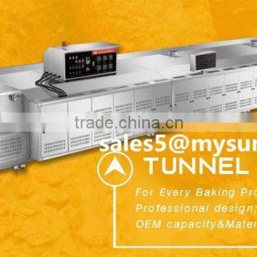 Pita bread production line used tunnel oven for bakery