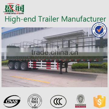 Tri axle 40 to 60 ton capacity bulk cargo semi trailer , cargo truck trailer , cargo trailer
