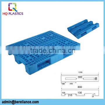 100% HDPE 1200x800 2 Way Euro Pallets Plastic Material