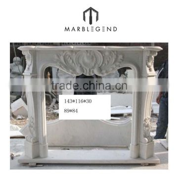 Natural marble / limstone indoor fireplace frame sculpture