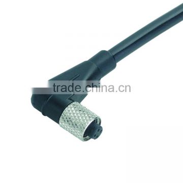 4pin female M5 waterproof connector with unshielded,m5 circular cable connector