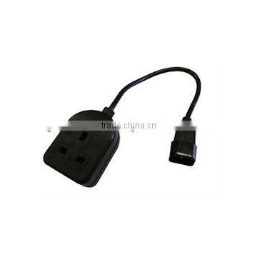 IEC C14 Plug to UK 13A Socket UPS cable