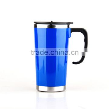 Auto travel mug kids drinking cups with straw non-spill coffee mug