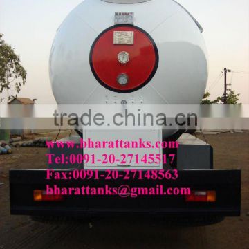 LPG road tanker truck