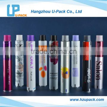 Alumnium Hair dye tube for hair color and hair tint packaging
