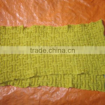 Yellow Wool Scarf, high quality manufacture wool scarf,100% handicraft in Vietnam