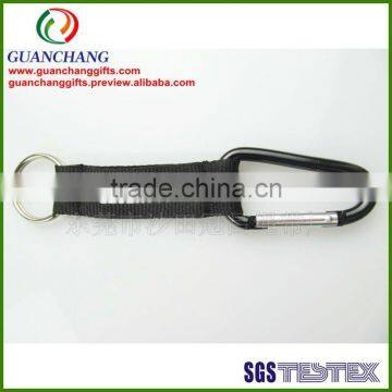 small qty order carabiner hook with short strap