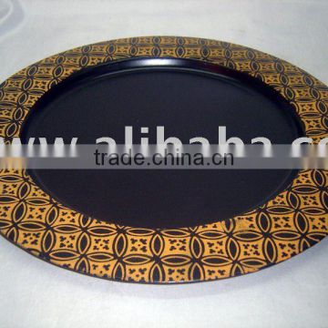 Black Charger Plate,Charger Plate,Designer Charger Plate,Wedding Charger Plate,Cheap Charger Plates,Metal Charger Plates