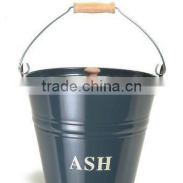 outdoor metal coal bucket with lid