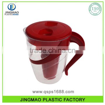 1500ML Promotional Customized Color Plastic Water Pitcher With Cups